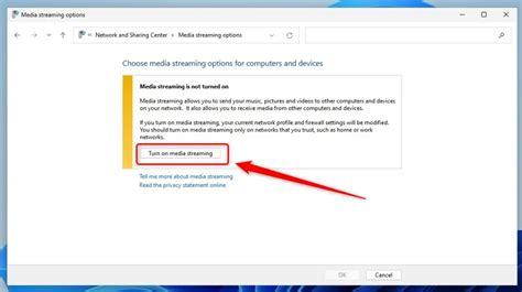 Abilitare lo streaming multimediale in Windows 7